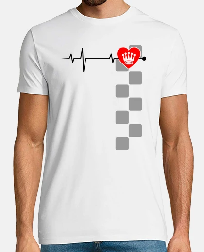 Camiseta Ajedrez - Corazón con Dama 2