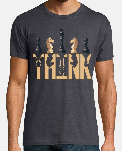 Camiseta Ajedrez Think Ajedrecista Regalo Piensa Jaque Mate