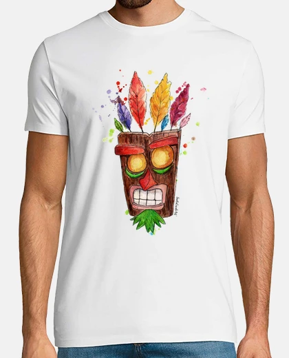 Tee-shirt aku aku chemise homme masque