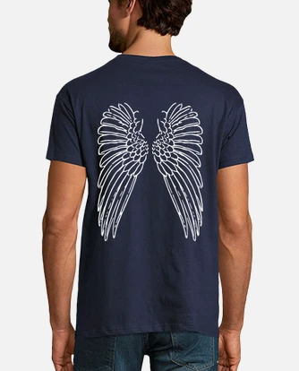 Playeras con alas en la espalda hotsell