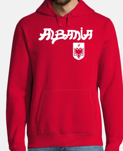 Sweat albanie t-shirt texte bouclier bl