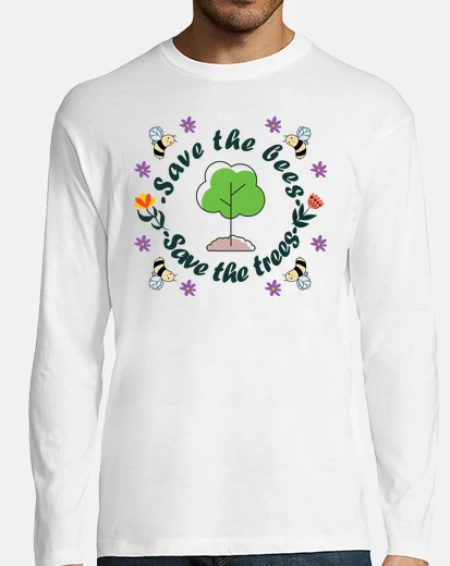 T-shirt albero delle api del giorno della terra
