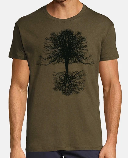 T-shirt albero dlei vita in nero