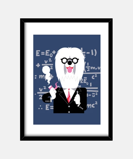 Quadro albert einstein sheepdog