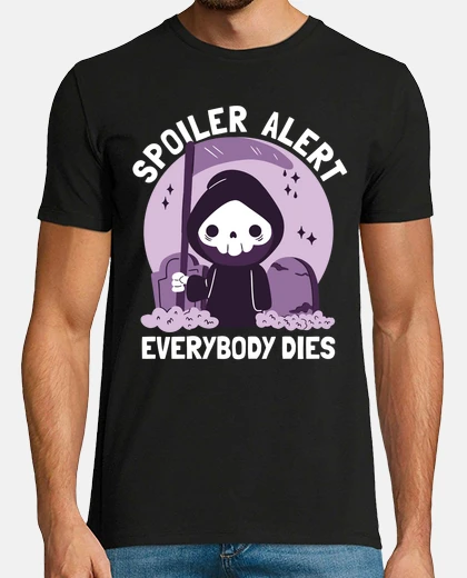 Tee-shirt alerte drôle de spoiler de mort mignon