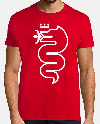 Camiseta Alfa Romeo New Biscione White Dense
