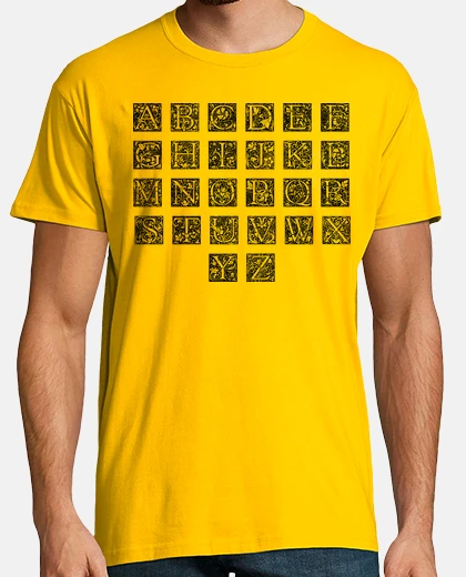 Camiseta Alfabeto florista