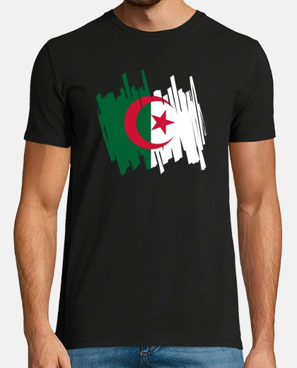 T-shirt algeria bandiera