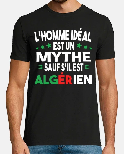 Tee-shirt Algérien homme fier. Algérie Alger