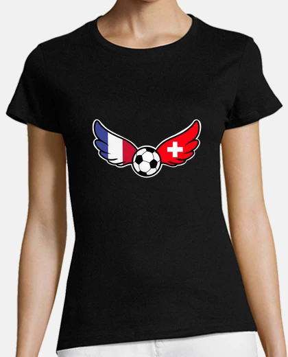 T-shirt ali d39angelo calcio bandiera francia e