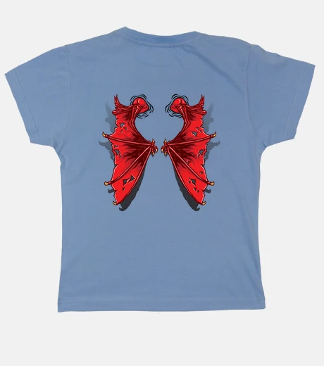Abbigliamento ali di demone sul retro