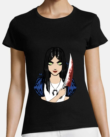 Tee-shirt alice madness - women noires 2