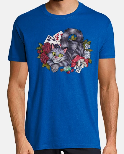 T-shirt Alice nel paese delle meraviglie gatto 
