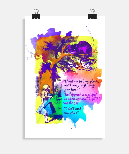 Poster alice pays des merveilles pleine page