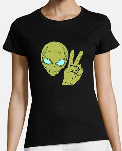 Tee-shirt Alien peace ovni martien