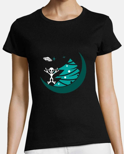 T-shirt alieni di Natale