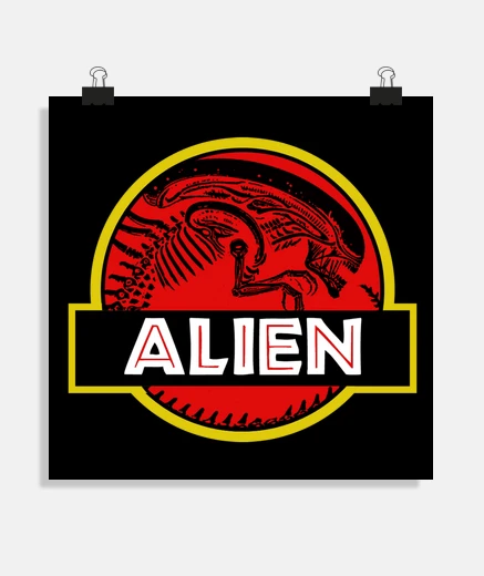Poster alieno giurassico