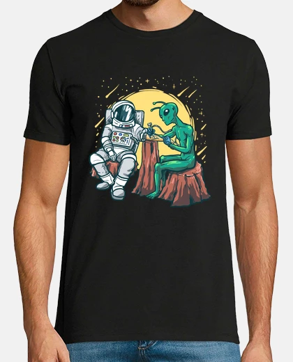 T-shirt alieno inchiostratore astronauta inchiostro tatuatore divertente