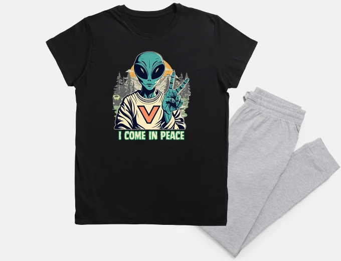 Pajama aliens come in peace