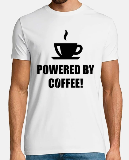 T-shirt alimentato da caffè - nero