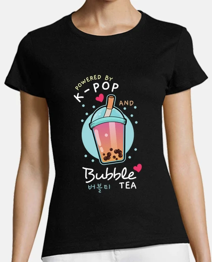 Tee-shirt alimenté par k pop et bubble tea