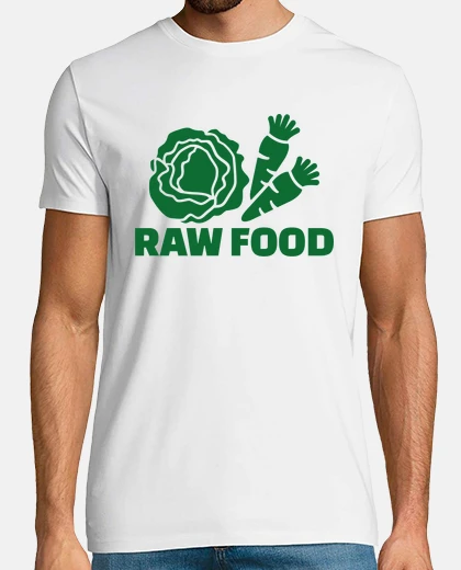 Camiseta alimentos crudos