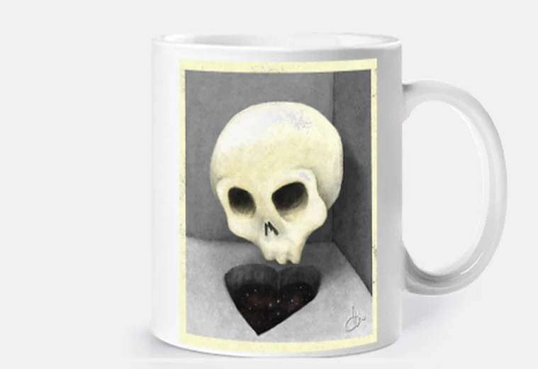 Tazza all amoree skull bnw