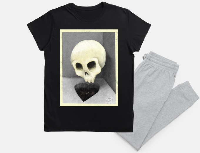 Pigiama all amoree skull bnw