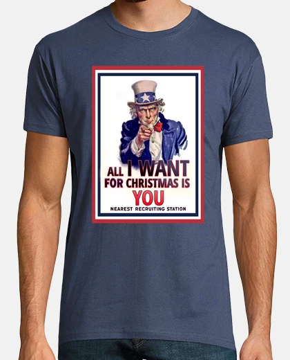 T-shirt all che voglio for christmas &egrave; you