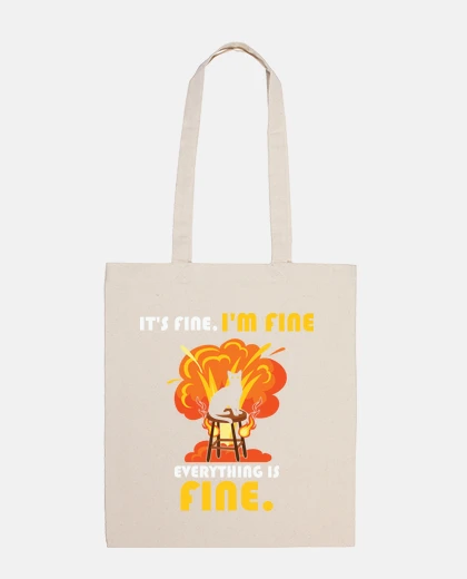 Bag all is well humor cat stupidity explosi