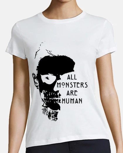 Playera All Monsters Are Human Negro