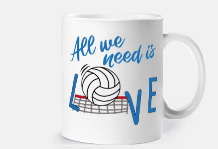 Cup ALL WE NEED IS VOLEY