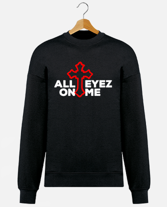 Tupac All Eyez On Me - Sudadera con capucha, Negro 