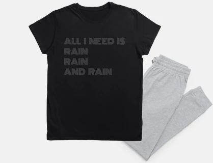 All I Need Is Rain, Rain And Rain - grey