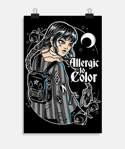 Poster allergic to color