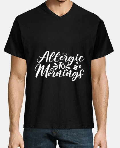 T-shirt allergico al mattino