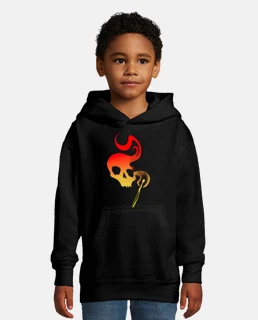 Allumette silhouette tête de mort