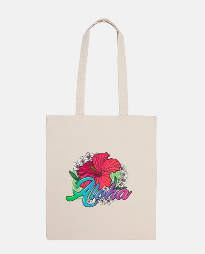 Bolsa aloha flor hawaiana