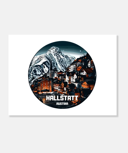 Tableau Alpes de Hallstatt Autriche