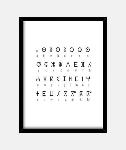 Cadre ALPHABET  AMAZIGH -kabyle-