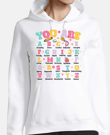 Hoodie alphabet law of attraction emotion