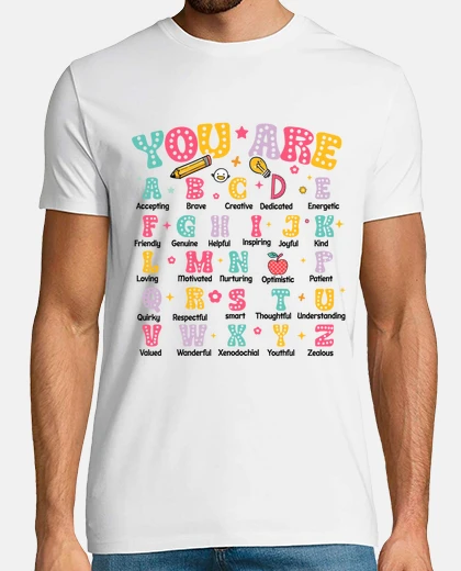 Tee-shirt alphabet loi de l attraction emotion