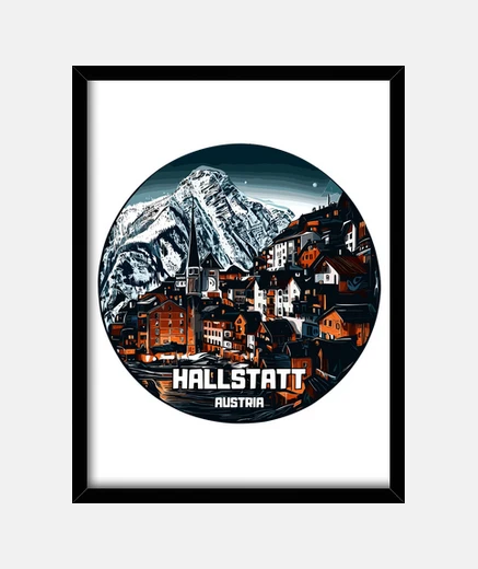 Quadro Alpi di Hallstatt Austria