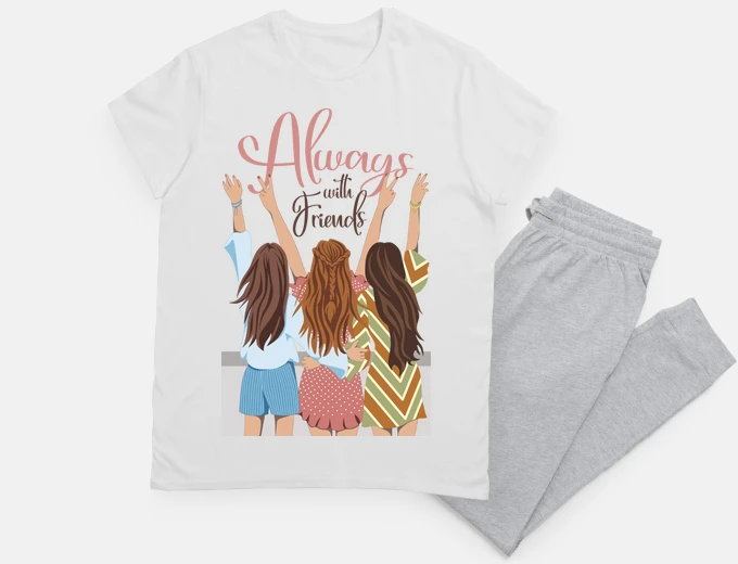 Pyjama always with friends
