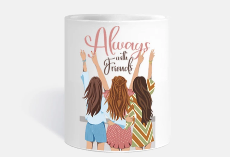 Cup always with friends