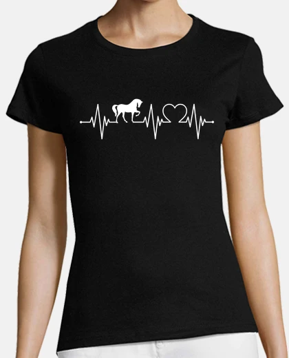 Camiseta amante de la equitación del latido del 