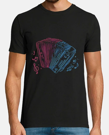 Camiseta amante de la música de la armónica de E