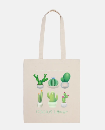 Bolsa amante de los cactus