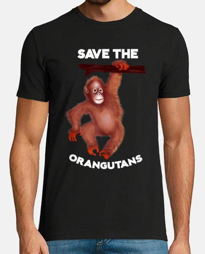 Tee-shirt amante de orangután salvar a los orangu