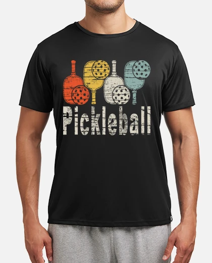Maglietta Donna Pickleballer 'Pickle Baller' – Morbida, Con Racchetta, Vestibilità Rilassata, Grigio
